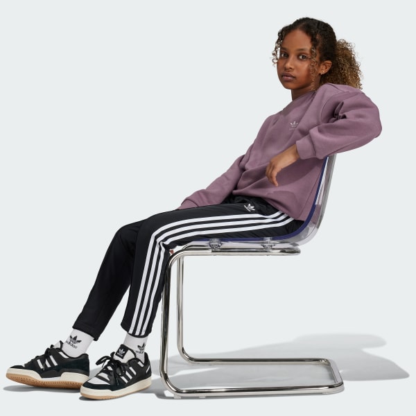 Siyah Adicolor SST Open Hem Slim Kids Eşofman Altı