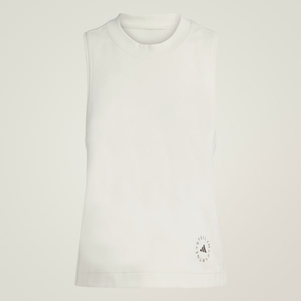 Bezowy Koszulka adidas by Stella McCartney Logo