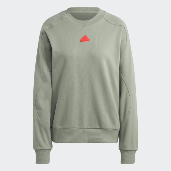 Adidas street crew sweatshirt hot sale khaki