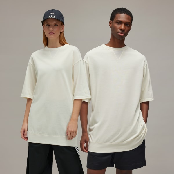 White Y-3 Short Sleeve Premium Tee