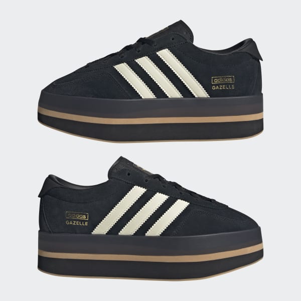美品☆adidas Originals GAZELLE STACK W Tenis_Gazelle_Stack_Preto_JS02