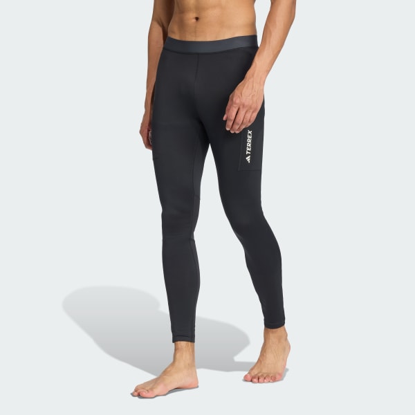 Nero Leggings Terrex Xperior in tessuto spazzolato