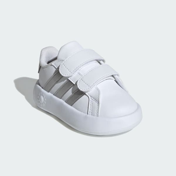 Hvid Grand Court 2.0 Kids sko