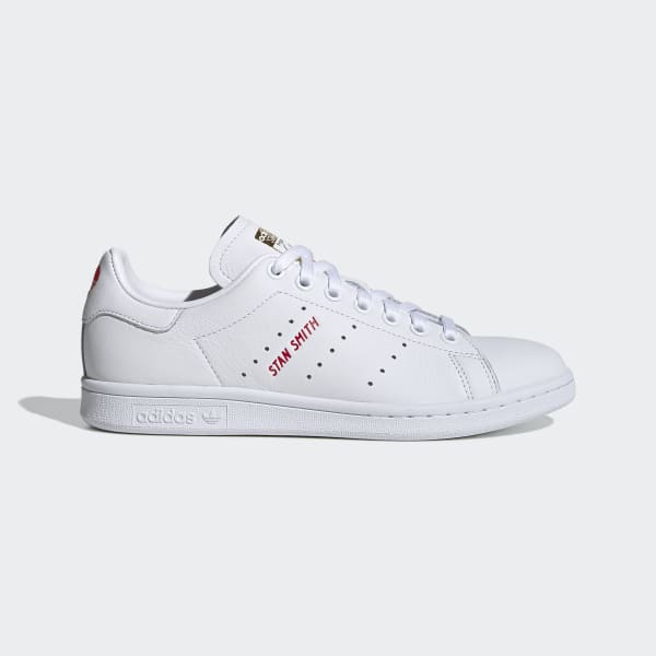 stan smith shoes red heart