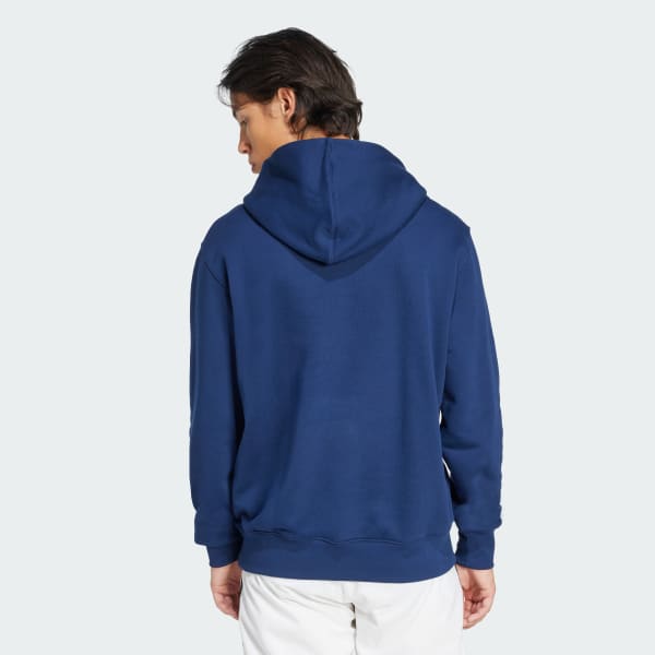 Azul Polera con capucha Adicolor Outline Trefoil