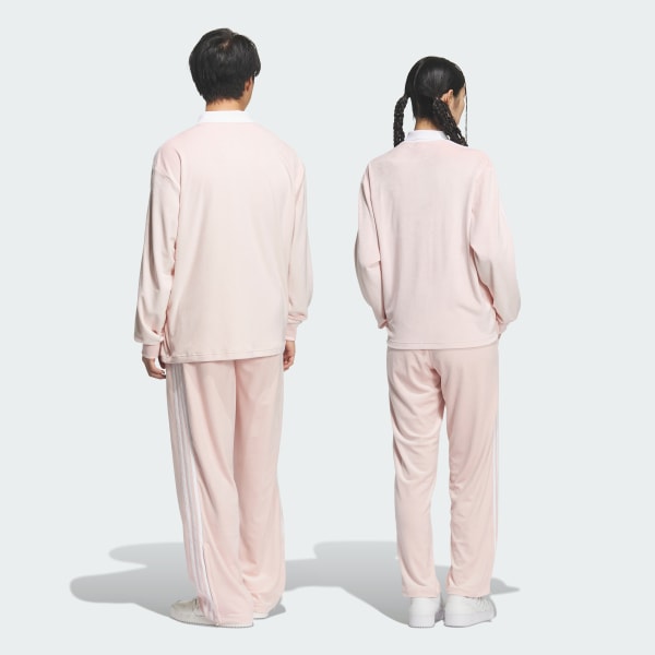 Pink FB TP 벨루어 트랙 팬츠