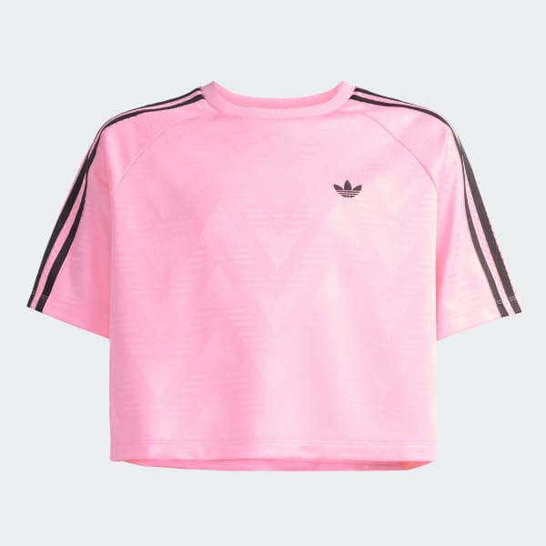 Rosa CAMISETA BOXY FOLGADA JAQUARD