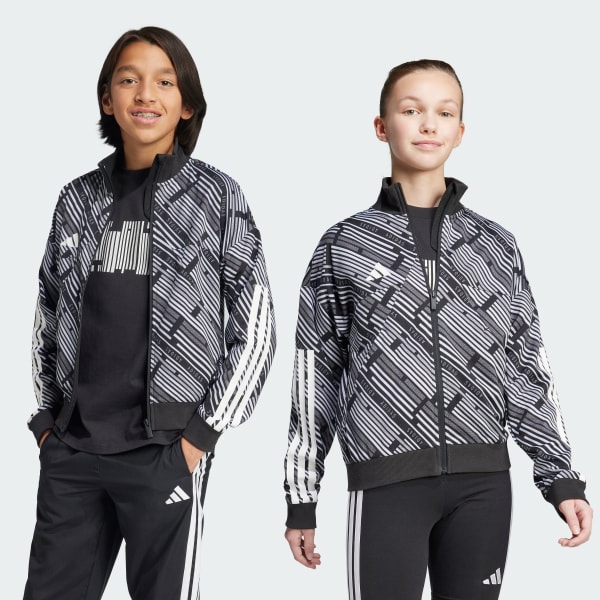 Negro Chamarra Deportiva Tiro Emerging Harmony Niños