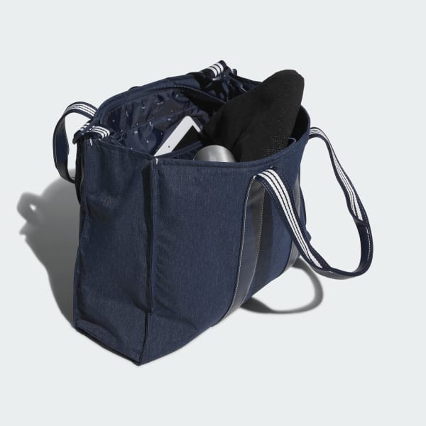 Blue Denim-Look Heather Big Tote Bag