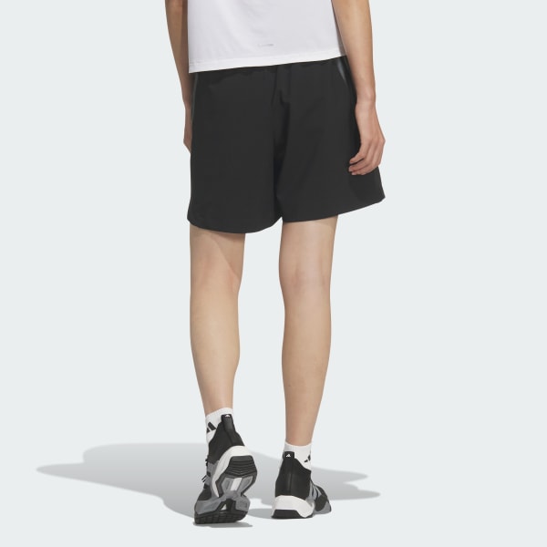 ブラック トレーニング エッセンシャルズ プラス ルーズフィット ストレッチ ウーブン ショーツ