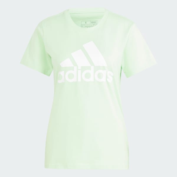 สีเขียว เสื้อยืดโลโก้ LOUNGEWEAR Essentials 