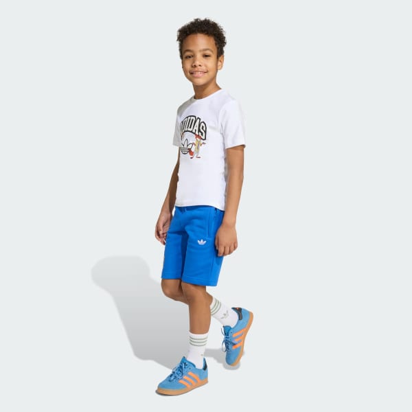 Blanco Conjunto de Shorts y Polera adidas x Disney para Niños