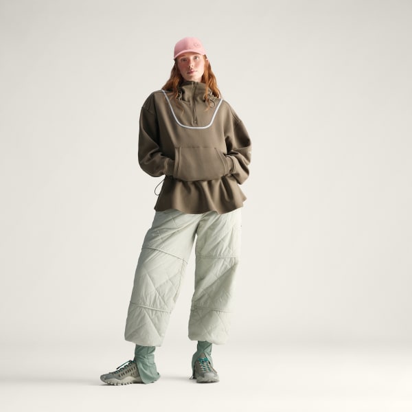 adidas By Stella McCartney Peplum Hoodie - Brown | adidas Malaysia