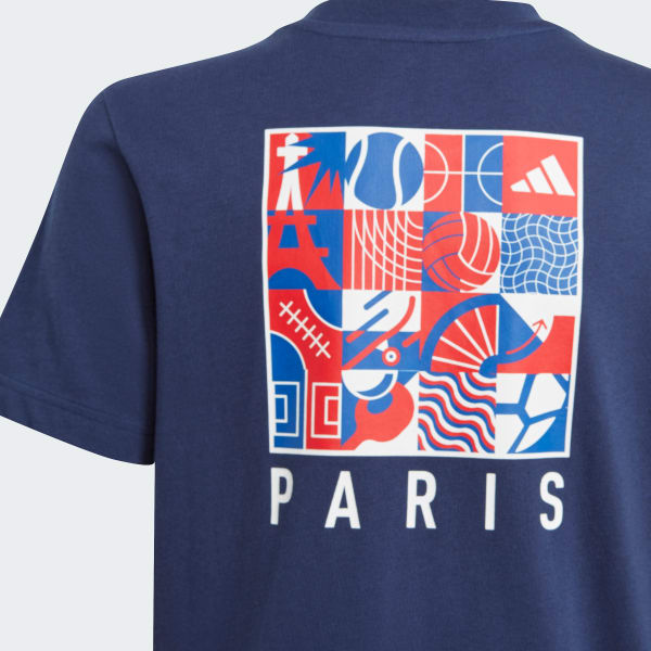 Azul T-shirt – Criança