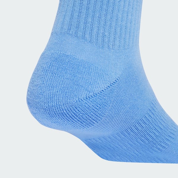 Blue Cushioned Crew Socks 6 Pairs