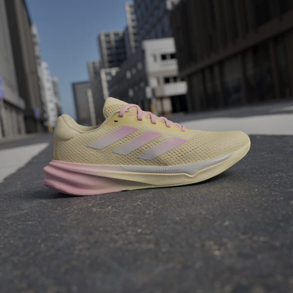 Pink and yellow adidas tennis shoes new arrivals
