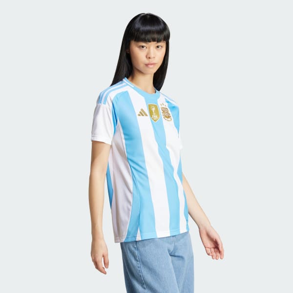 White Argentina 24 Home Jersey