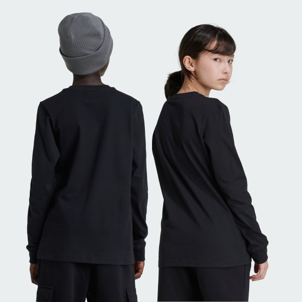 Svart Graphic Long Sleeve T-Shirt Kids