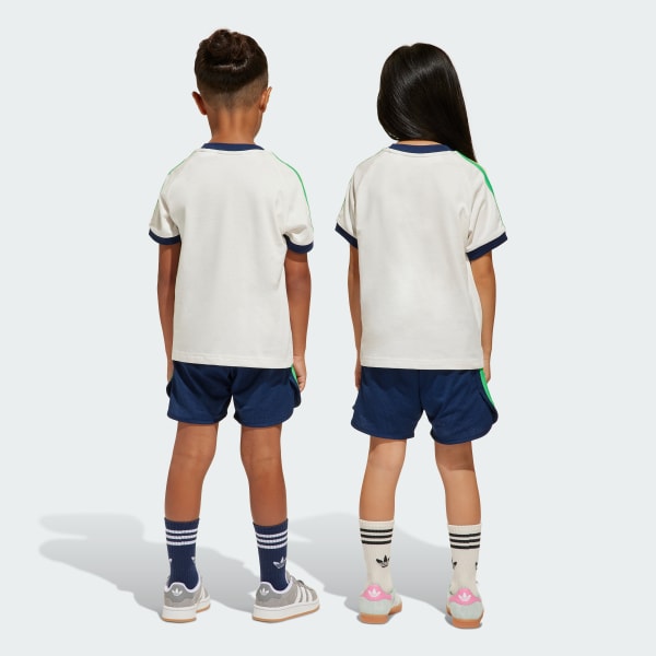 White Shorts and Tee Set Kids