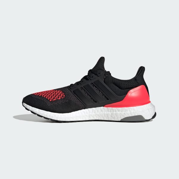 Mens Adidas Ultraboost 1.0 DNA Running Shoes Black Black Lucid Red Size 9.5