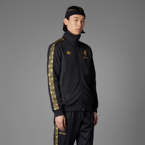 Negro Track Top Gold México
