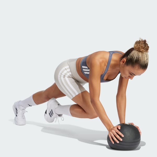 Beige Mallas cortas Optime Essentials 3-Stripes