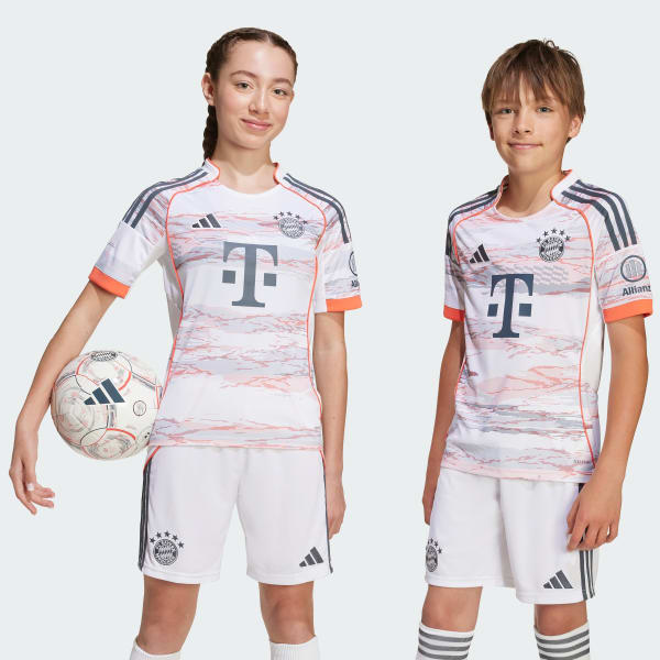 Blanco Playera del FC Bayern 25/26 para niños