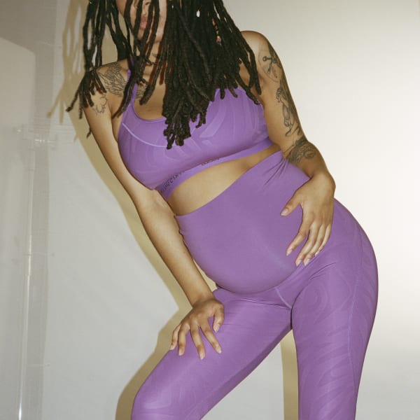 Purple adidas by Stella McCartney Maternity Yoga Tights C1009