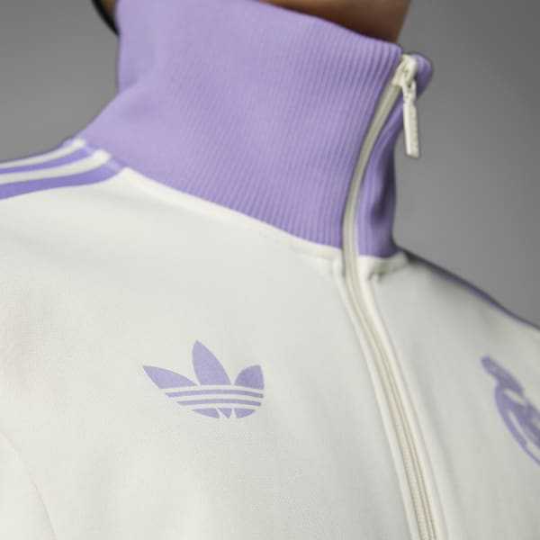 adidas Real Madrid Track Top - White | Free Shipping with