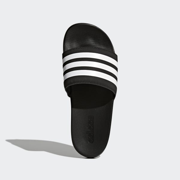 all black adidas slippers