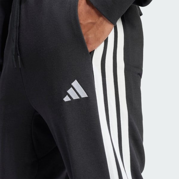 adidas Essential 3-Stripes French Terry Pants Black adidas