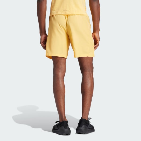 Adidas yellow shorts mens sales