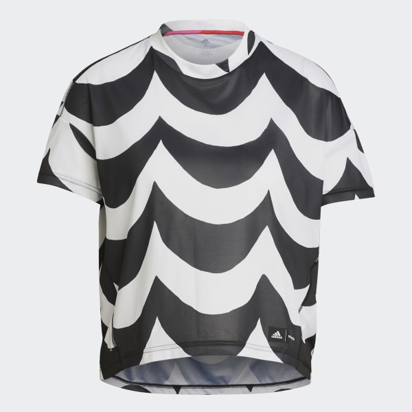 Noir T-shirt adidas x Marimekko Fast BL808