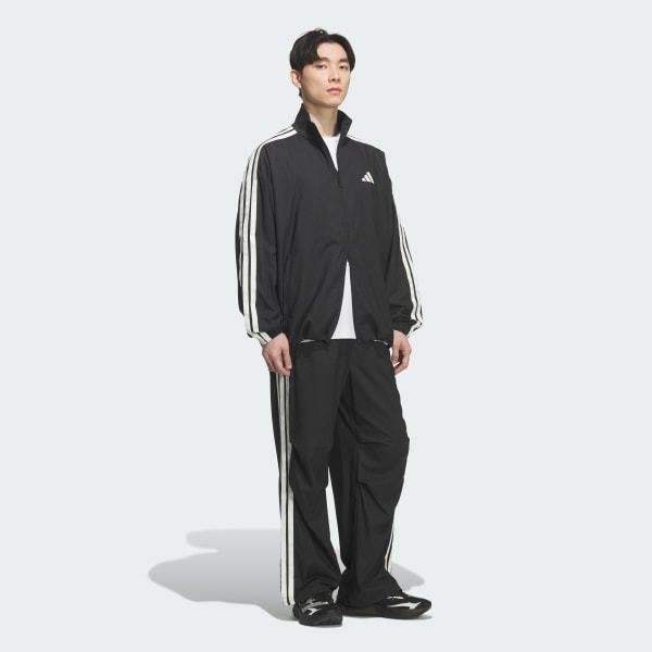 Black 3-스트라이프 데님 재킷