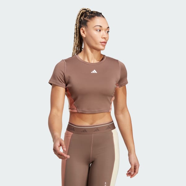 Braun Training Colorblock Crop-Top