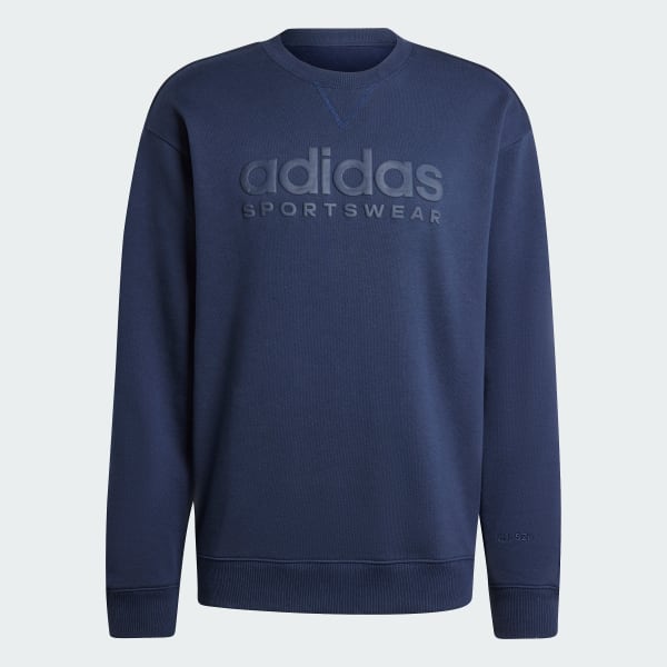 adidas ALL SZN Fleece Graphic Sweatshirt - Blue | Men\'s Lifestyle | adidas  US | 