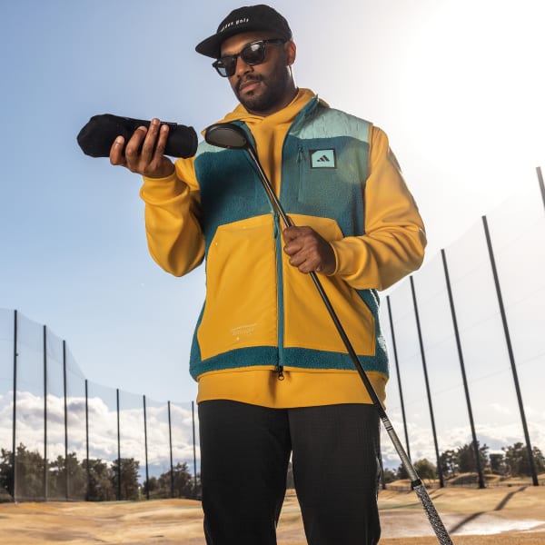 グリーン 【ゴルフ】ADICROSS パテッドBOAフリースベスト