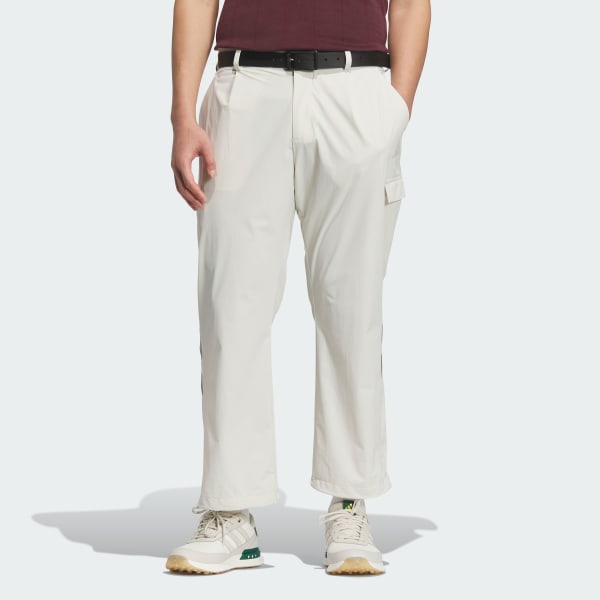 Beige 라이트웨이트 앵클 렝스 스트레치 카고 팬츠