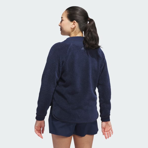 Blu Giacca in tessuto felpato Go-to