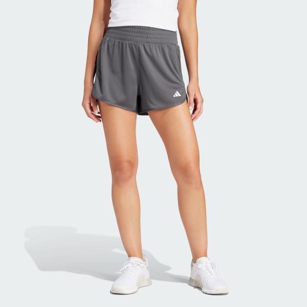 Grey Pacer Essentials Knit High-Rise Shorts