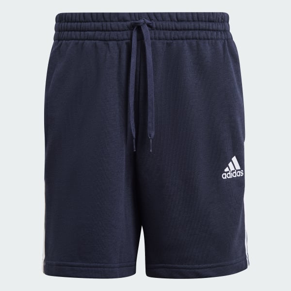 Bleu Short Essentials French Terry 3-Stripes