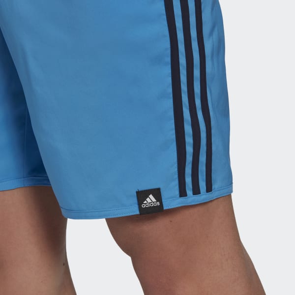 modrá Plavecké šortky Classic-Length 3-Stripes AT899