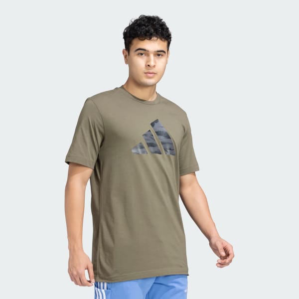 Green M C CAMO LOGO T