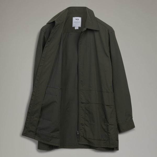 Sort Y-3 Classic Ripstop skjortejakke