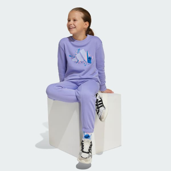 Morado Conjunto adidas Disney Lilo & Stitch Jogger Niños