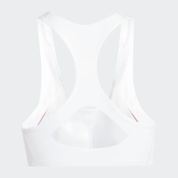 White 아디제로 런 미디엄 서포트 브라