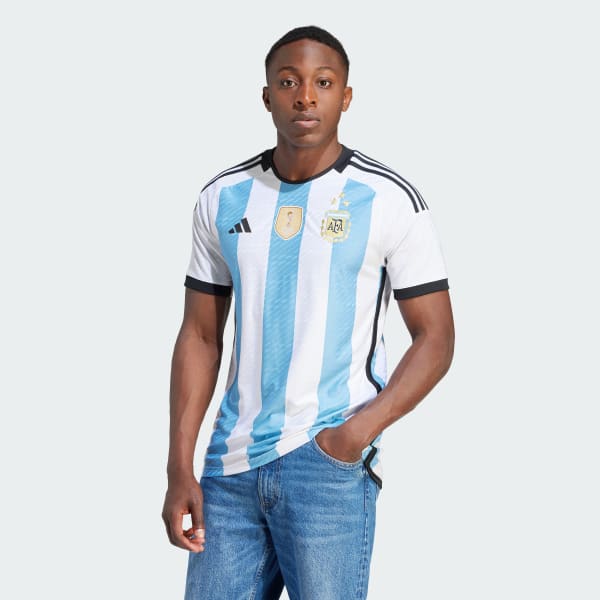 adidas Argentina 22 3 Stars Home Authentic Jersey - White