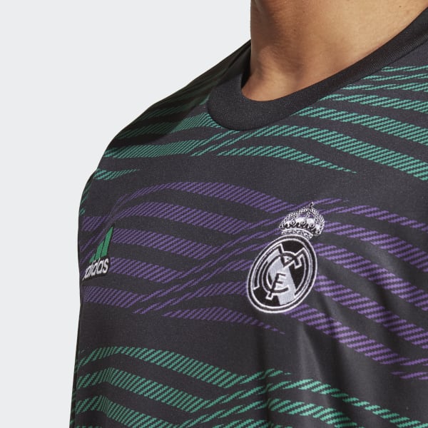 Zwart Real Madrid Pre-Match Warm Shirt