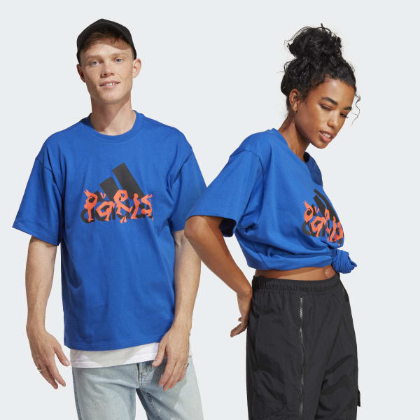 Niebieski Graphic Tee