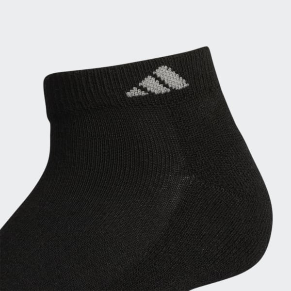 Black Athletic Cushioned Low-Cut Socks 6 Pairs